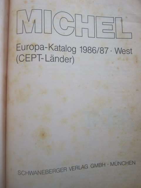 MICHEL Europa-Katalog West (in German) - 1986/87 Edition in Two Volumes