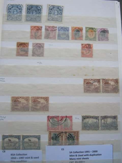 TWO `IDEAL` STOCK BOOKS - UNION and RSA - 1910 to 2000 - EXCELLENT COLLECTION IN FINE CONDITION