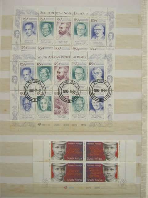 TWO `IDEAL` STOCK BOOKS - UNION and RSA - 1910 to 2000 - EXCELLENT COLLECTION IN FINE CONDITION
