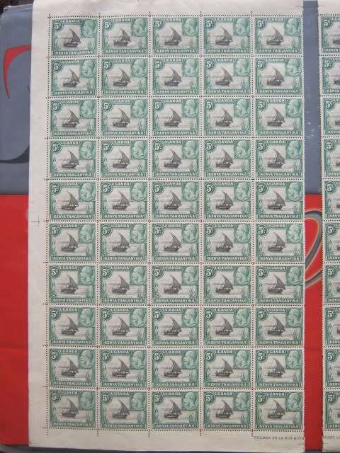 KUT- 1935 Defin issue "KGV" - 5c Black & Green - Die I and Die II - Unused