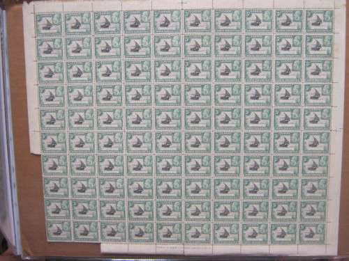 KUT- 1935 Defin issue "KGV" - 5c Black & Green - Die I and Die II - Unused
