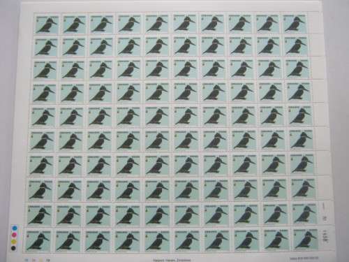 ZIMBABWE - 2005 BIRDS OF ZIMBABWE 1st SERIES - FULL SET OF FULL SHEETS OF 100 - MNH