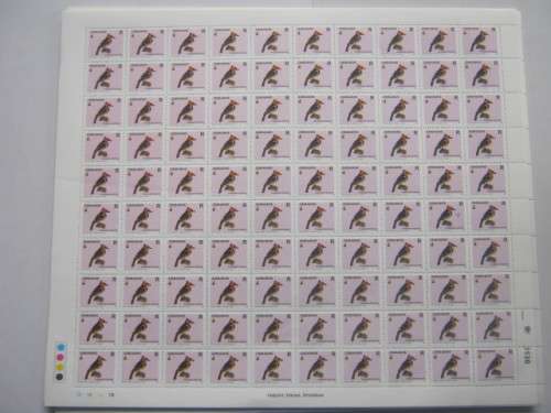 ZIMBABWE - 2005 BIRDS OF ZIMBABWE 1st SERIES - FULL SET OF FULL SHEETS OF 100 - MNH