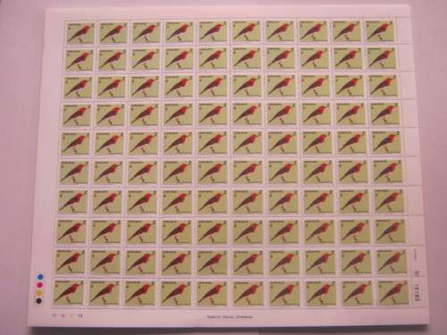 ZIMBABWE - 2005 BIRDS OF ZIMBABWE 1st SERIES - FULL SET OF FULL SHEETS OF 100 - MNH