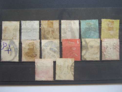 GB QV - 1887-1900 JUBILEE ISSUE - FULL SET OF 14 STAMPS - USED