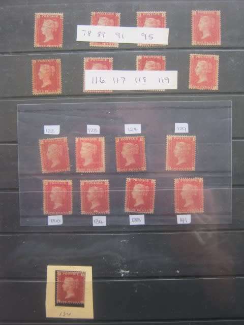 GB QV - 1837 to 1901 SELECTION OF 50 x PENNY REDS - VARIOUS PLATE NUMBERS