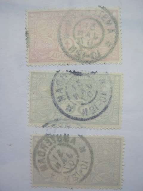 NETHERLANDS - 1906 SOCIETY FOR THE PREVENTION OF TB - FULL SET OF SINGLES WITH SUPERB POSTMARKS