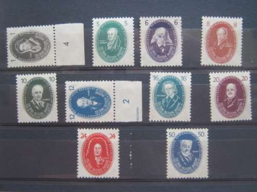 GERMANY (DDR)- 1950 250th ANNIV OF ACADEMY OF SCIENCE - FULL SET OF SINGLES - UNUSED