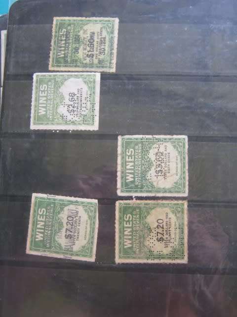 USA - Internal Revenue Wine Labels - Excellent Collection