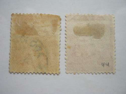 COGH - 1882-83 DEFIN ISSUE (Wmk CROWN OVER CA) - 1d ROSE RED - 2 x SINGLES (SHADES) - USED