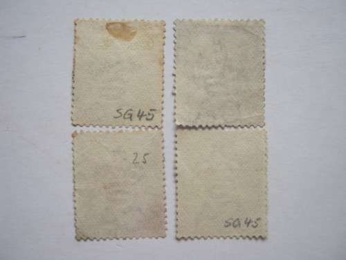COGH - 1882-83 DEFIN ISSUE (Wmk CROWN OVER CA) - 2d PALE BISTRE (SHADES) - 4 x SINGLES - USED