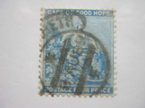 **R1 START** COGH - 1871-76 DEFIN ISSUE (Wmk CROWN OVER CC) - 4d DULL BLUE - SINGLE - USED