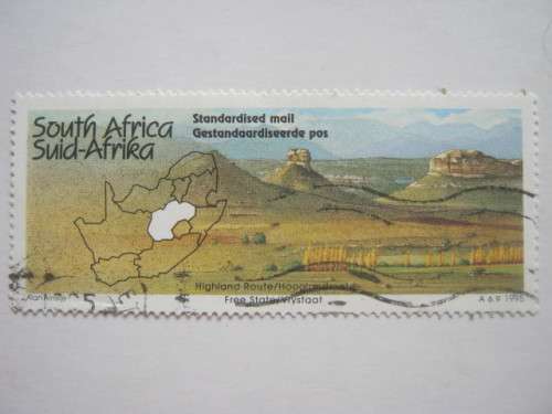 RSA - 1995 TOURISM FREE STATE `HIGHLAND ROUTE` - SINGLE - POSTALLY USED