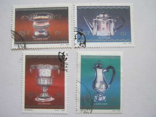 RSA - 1985 CAPE SILVER - FULL SET OF SINGLES - USED