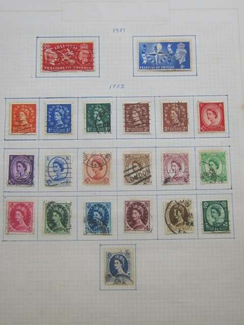 GREAT BRITAIN - GOOD COLLECTION OF KEVIII, KGVI AND EARLY QEII - HINGED TO 7 PAGES