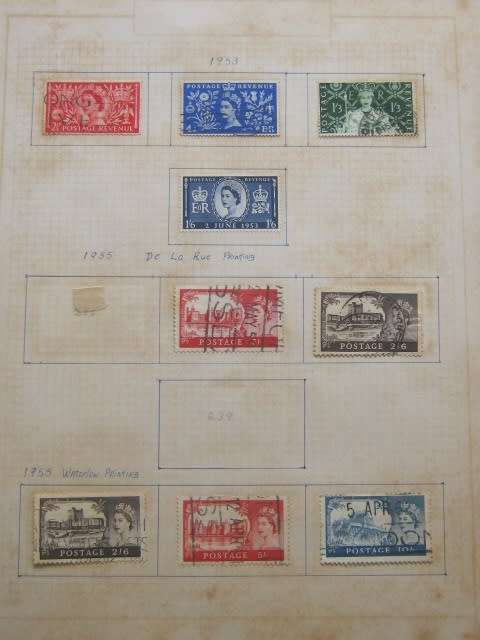 GREAT BRITAIN - GOOD COLLECTION OF KEVIII, KGVI AND EARLY QEII - HINGED TO 7 PAGES