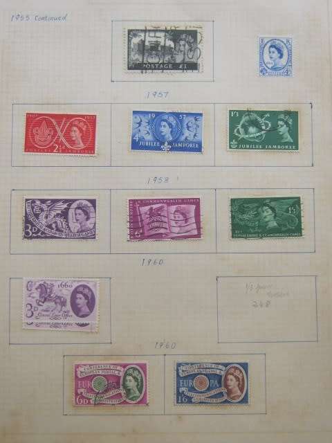 GREAT BRITAIN - GOOD COLLECTION OF KEVIII, KGVI AND EARLY QEII - HINGED TO 7 PAGES