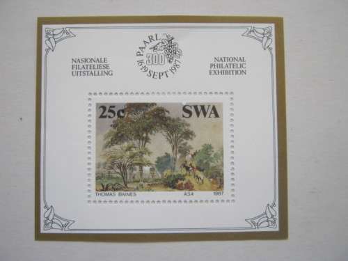 SWA - 1987 Paintings by Thomas Baines - Miniature Sheet