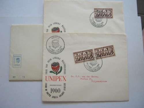 UNION - "UNIPEX 1960" - Seven Souvenir Miniature Sheets plus Souvenir Covers