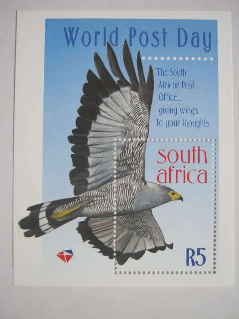 RSA - 1998 WORLD POST DAY - MINIATURE SHEET - MNH