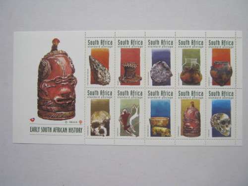 RSA - 1998 EARLY SOUTH AFRICAN HISTORY - SHEETLET OF 10 - MNH