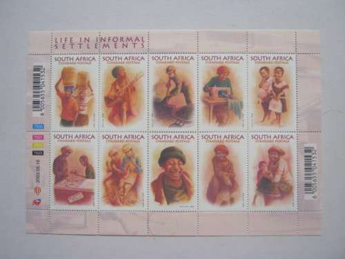 RSA - 2003 LIFE IN INFORMAL SETTLEMENTS - SHEETLET OF 10 - MNH
