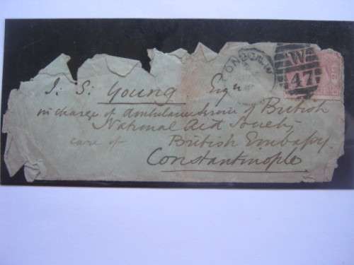 Constantinople - Sept 1877 - Scrap of an Envelope