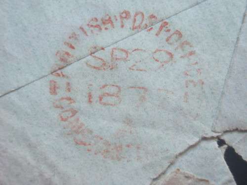 Constantinople - Sept 1877 - Scrap of an Envelope