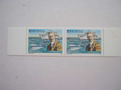 RSA - 1995 100 YEARS MARINE SCIENCE IN SA - HORIZONTAL PAIR - MNH