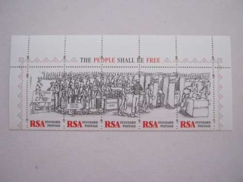 RSA - 1997 FREEDOM DAY - SETENANT STRIP OF 5 - MNH