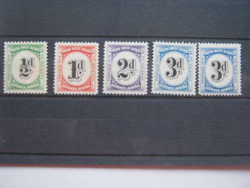 SWA - 1931 Postage Dues - Part Set of Singles - Unused