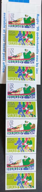 **SALE** RSA - 1995 RUGBY WORLD CUP - COMPLETE BOOKLET (SACC 901)