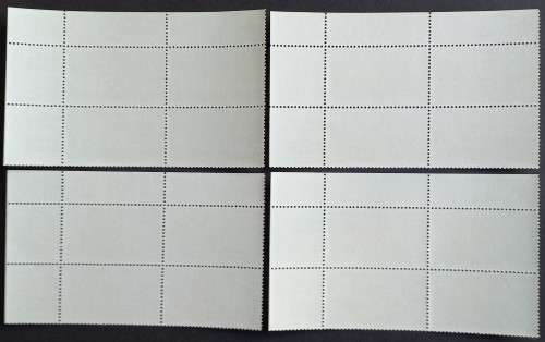 RSA - 1983 WEATHER STATIONS - FULL SET OF CONTROL BLOCKS OF 4 - MNH