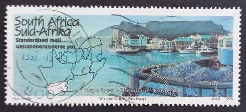 RSA - 1995 TOURISM WESTERN CAPE `WATERFRONT` - SINGLE - POSTALLY USED