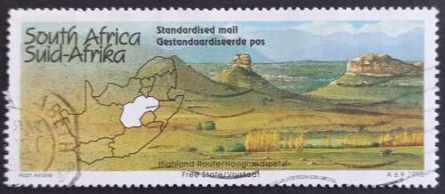 RSA - 1995 TOURISM FREE STATE `HIGHLAND ROUTE` - SINGLE - POSTALLY USED