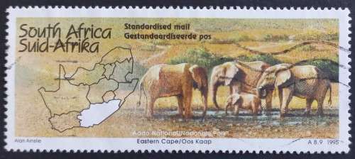 RSA - 1995 TOURISM EASTERN CAPE `ADDO NATIONAL PARK` - SINGLE - POSTALLY USED