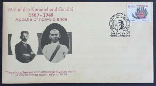 RSA - 1993 MAHATMA GANDHI - COMM COVER