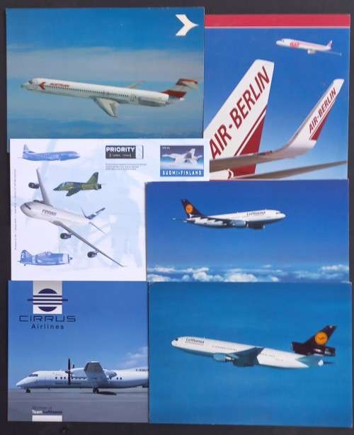 Thematics - Aircraft - Selection of 6 Postcards depicting Aircraft - Unposted