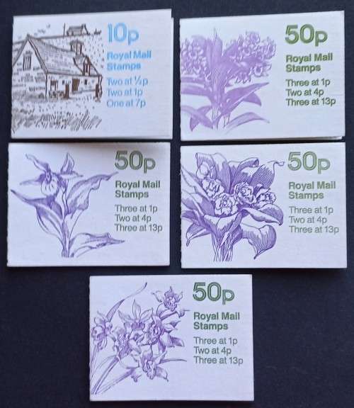 GB QEII - 1984 "Orchids" Booklets - Full Set of 4 Booklets - Complete