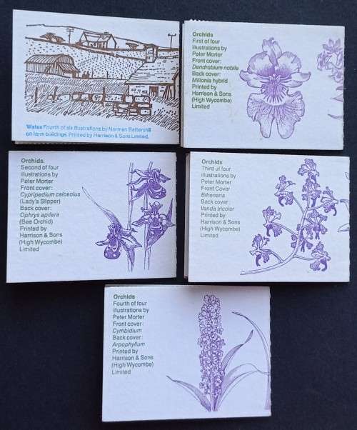 GB QEII - 1984 "Orchids" Booklets - Full Set of 4 Booklets - Complete