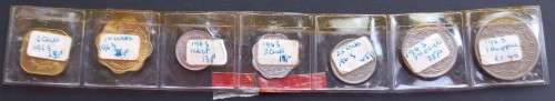 CEYLON - 1963 COIN SET - SEVEN COINS