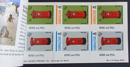 Gibraltar - 1974 Defin Issue "UPU Centenary" - "Gibraltar 74" Booklet - Complete