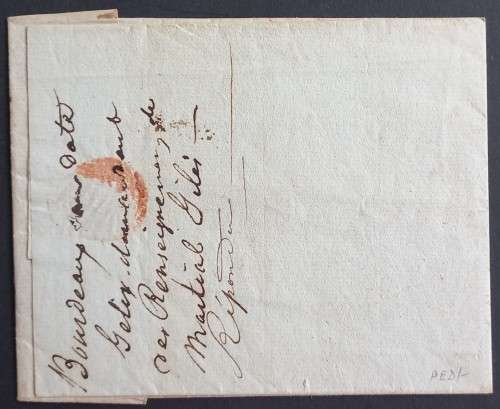 Postal History - Cover Posted Aboard Ship - thought to be about 1849