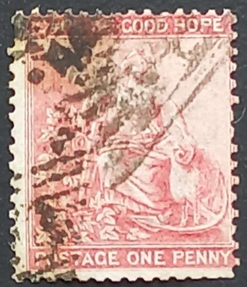 COGH - 1864-77 DEFIN ISSUE - 1d CARMINE - SINGLE - USED