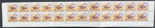 RHODESIA - 1966-70 DEFIN ISSUE (MARDON) - 1d BUFFALO (2nd PRINT) - CONTROL/IMPRINT BLOCK OF 24 - MNH