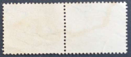 **R1 START** UNION - 1941 1,5d GREEN and BUFF (REDUCED SIZE) - PAIR - USED