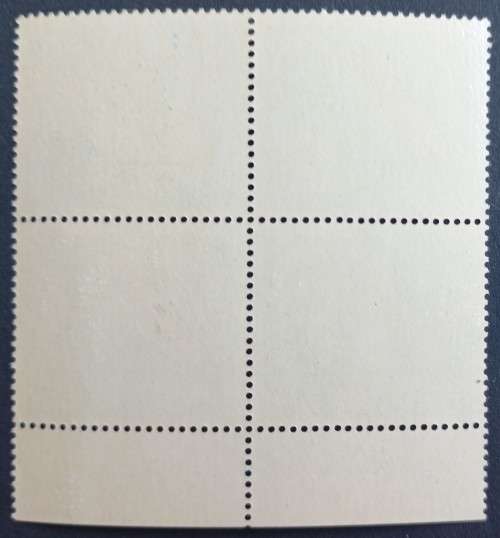 RHODESIA - 1967-68 DEFIN ISSUE `DUAL CURRENCY` - 1/- 10c MAIZE - IMPRINT BLOCK OF 4 - MNH