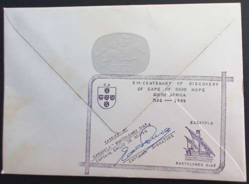 **R1 START** PORTUGAL - 1987 500th ANNIV OF DISCOVERY OF CAPE - SIGNED COVER