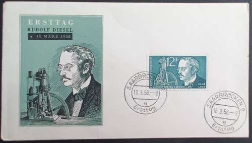 **R1 START** SAAR - 1958 RUDOLF DIESEL - COMM COVER