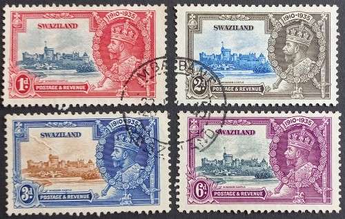 SWAZILAND - 1935 SILVER JUBILEE - FULL SET OF SINGLES - USED